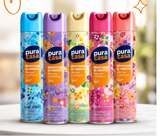 Purificadores de ar Bom Ar em várias fragrâncias